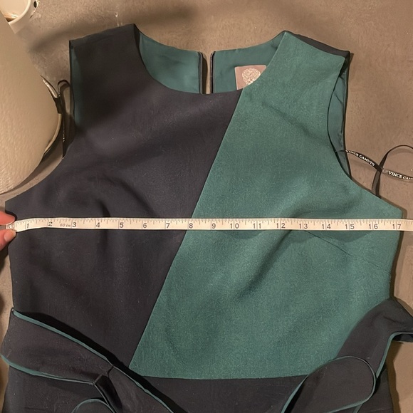 Vince Camuto blue and green colorblocked full length jumpsuit - Picture 6 of 6